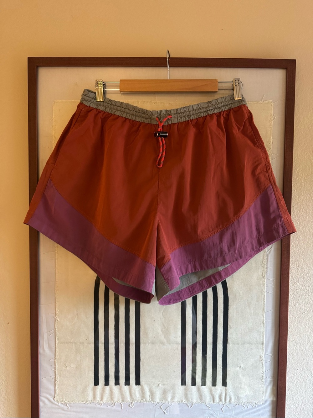 Lululemon Evergreen Shorts Women's Rust & Purple Athletic Shorts